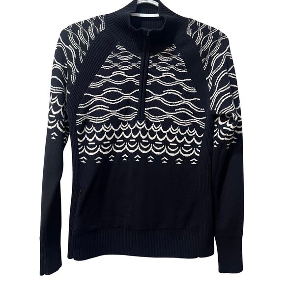 Title nine Sweaters - Title Nine Super Power 1/4 Zip Sweater Merino Wool Blend Small